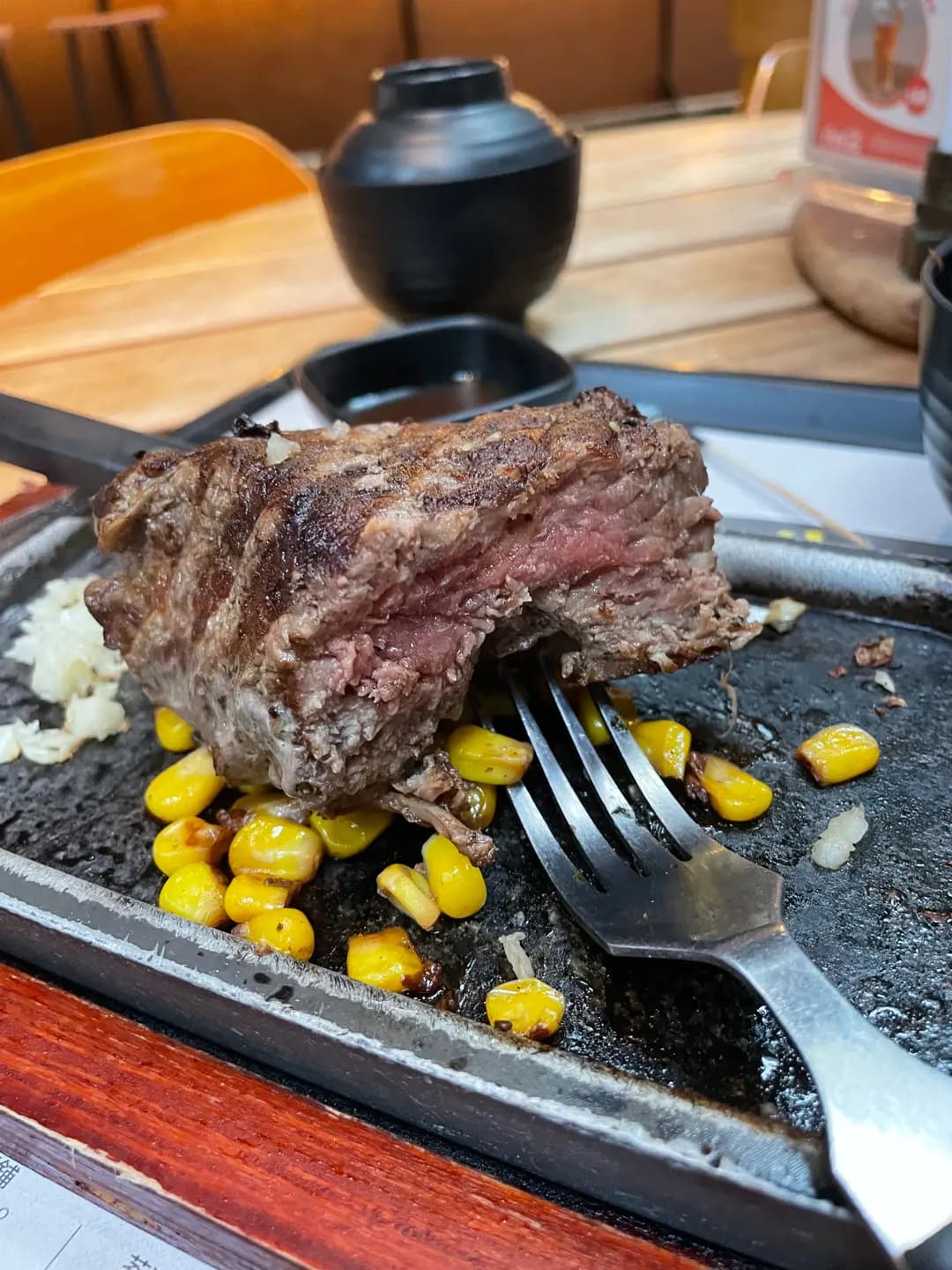 岩盤牛扒 ミディアムレア ステーキ (香港嘉里酒店) photo 8